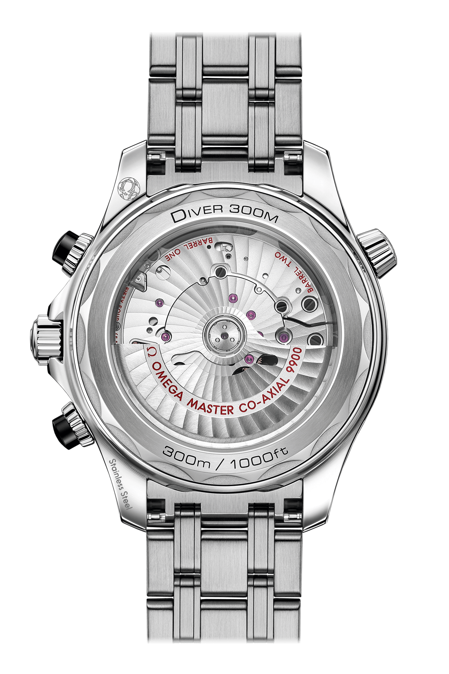 OMEGA Seamaster Diver 300m Co-Axial Master Chronometer Chronograph 44mm, Steel on steel